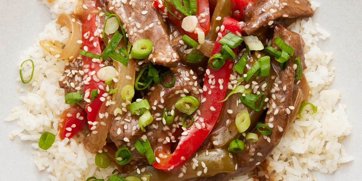 Slow Cooker Pepper Steak - Jo Cooks