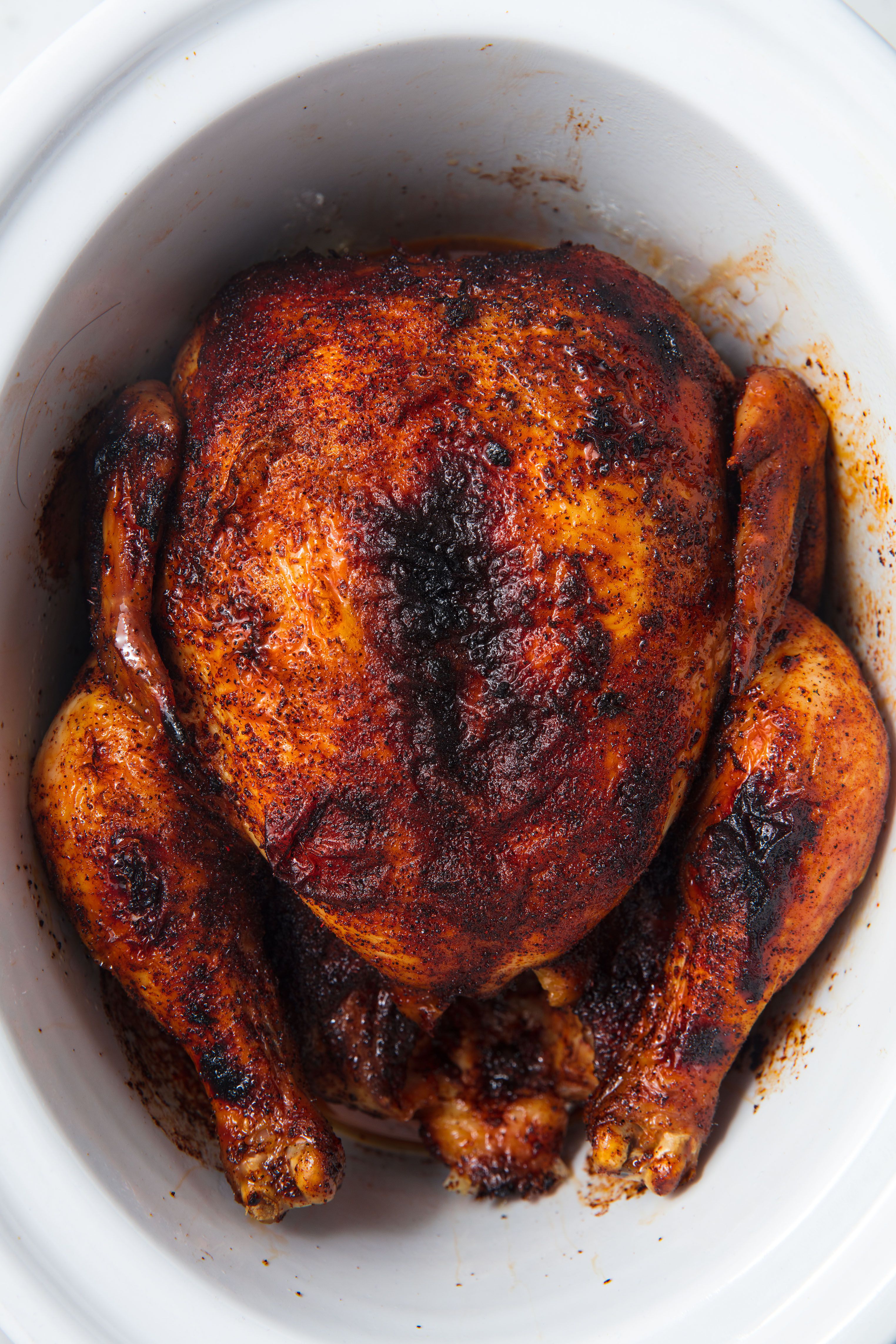 How To Make Rotisserie Chicken in Your Crockpot! - The Kitchen Magpie