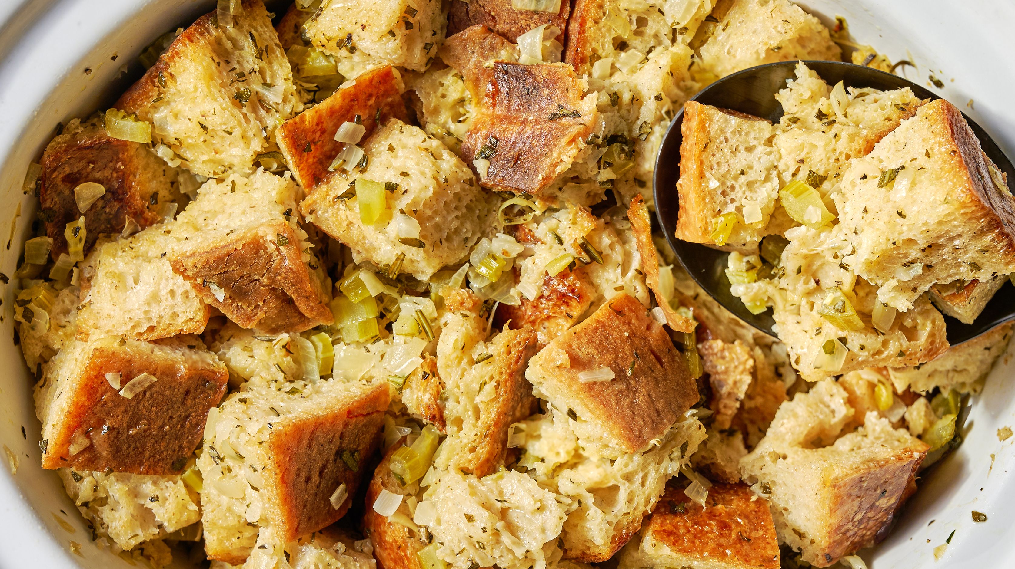 Easy Crockpot Stuffing - perfect every time! Recipe - Rachel Cooks®