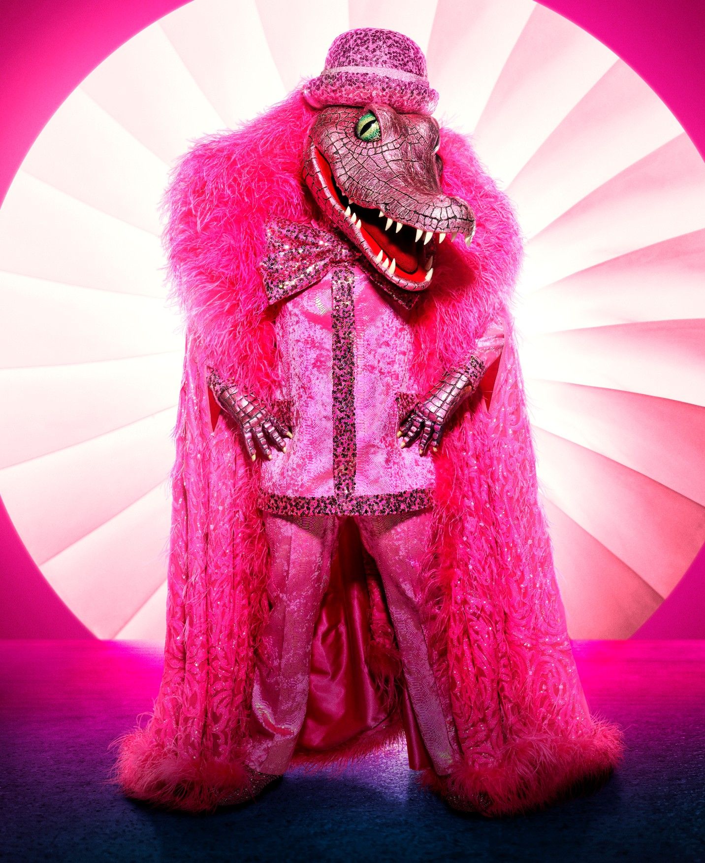 Who Is The Masked Singers Pink Crocodile? Fans Think Its Nick Carter image