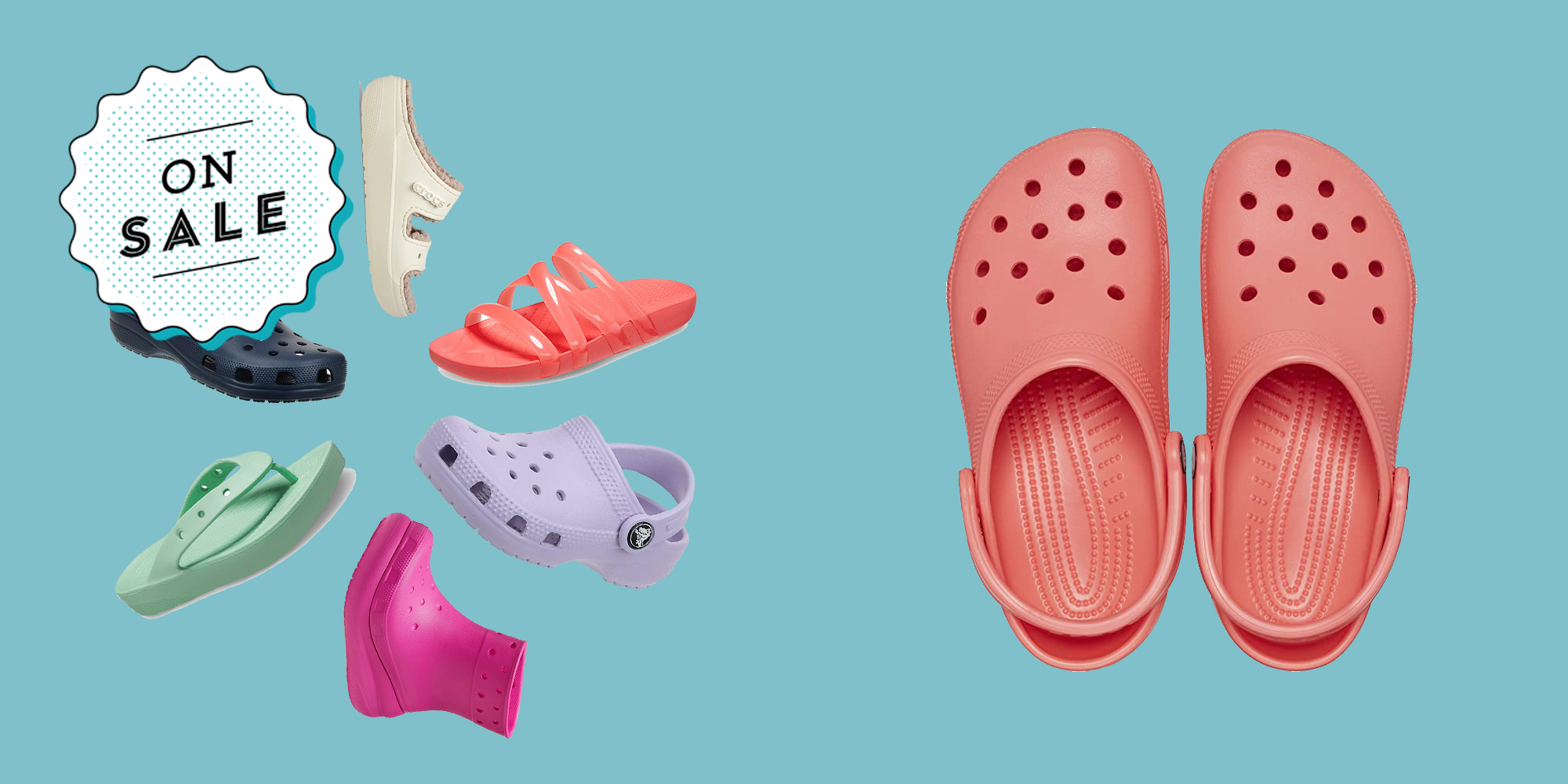 This is the part where you run away…to crocs.com, Crocs