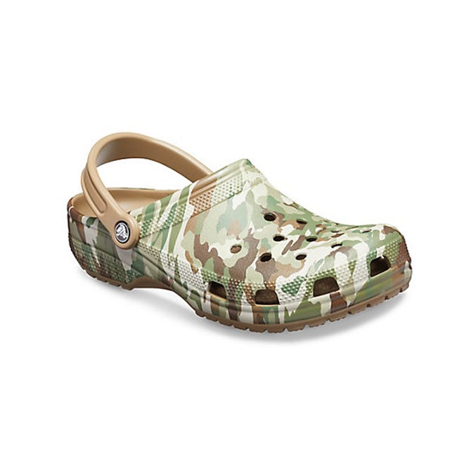 Crocs camouflage print