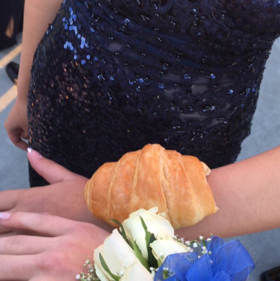 These absolute heroes have been wearing croissants instead of corsages to prom