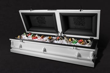 yeti liquid death casket cooler