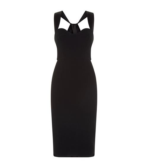 リトルブラックドレス　Victoria Victoria Beckham Dolman Midi Dress in Black | Designer Dresses | Victoria