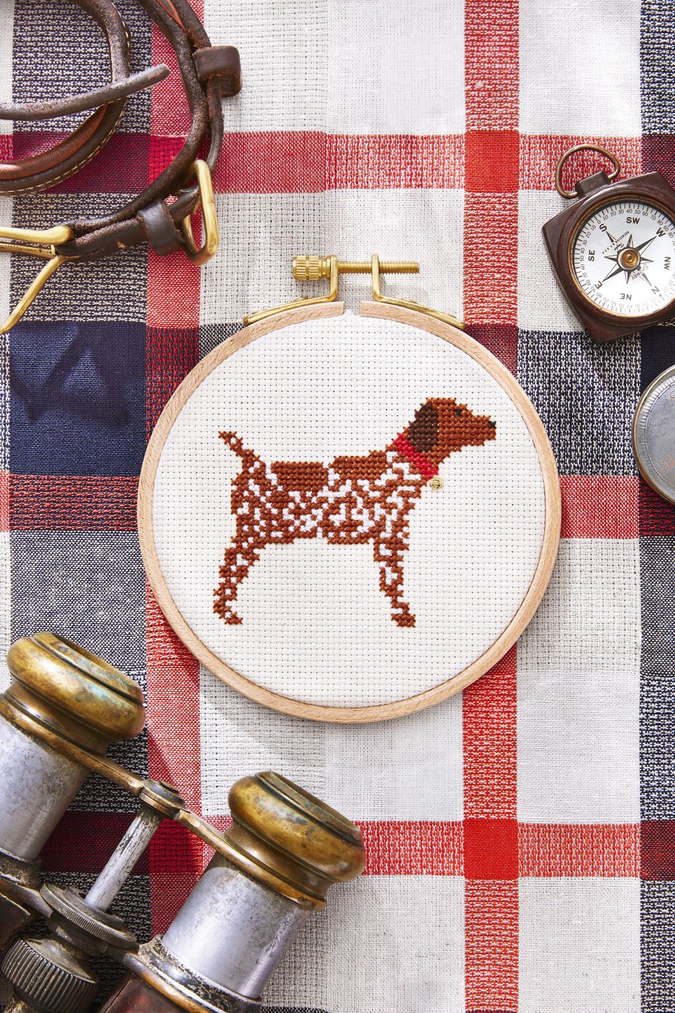 free cross stitch pattern hunting dog