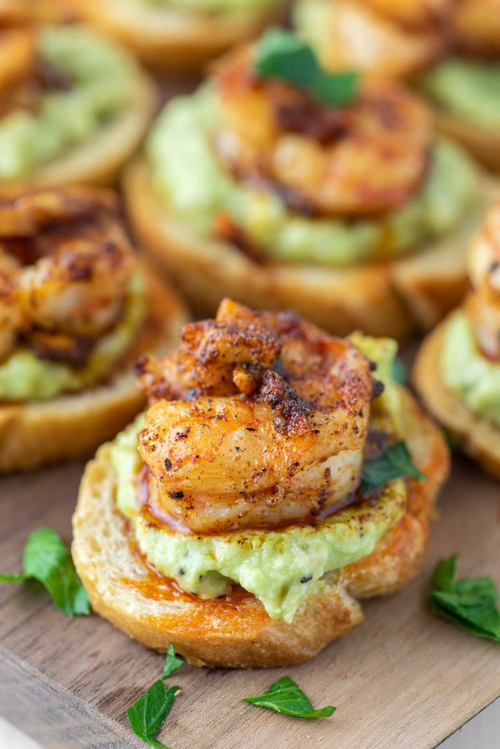 crostini recipes garlic shrimp crostini with avocado