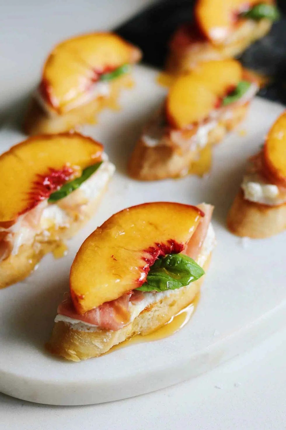 crostini recipes ricotta crostini with peaches