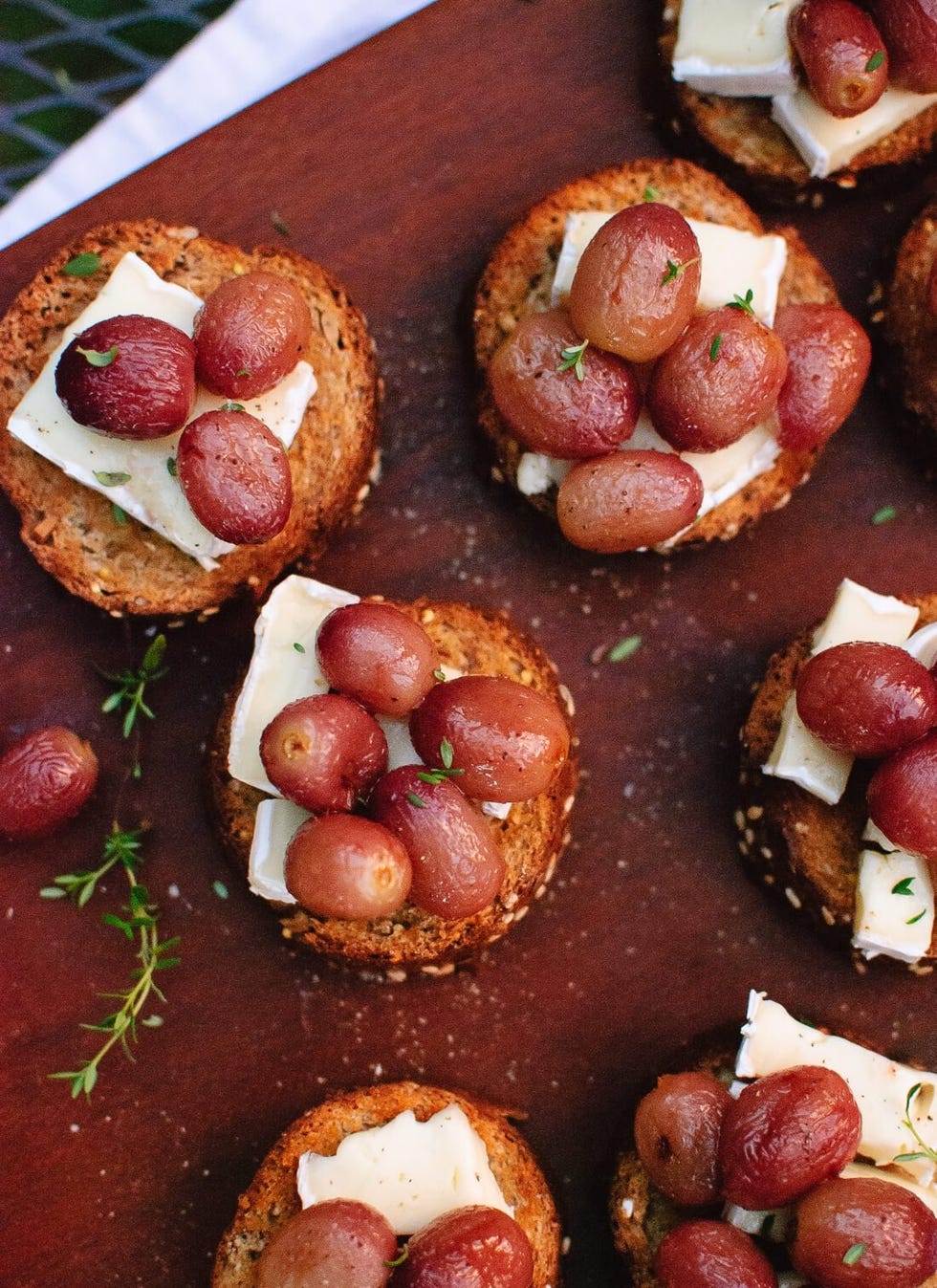 crostini recipes roasted grape crostini with brie