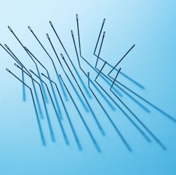 crowded sewing needles