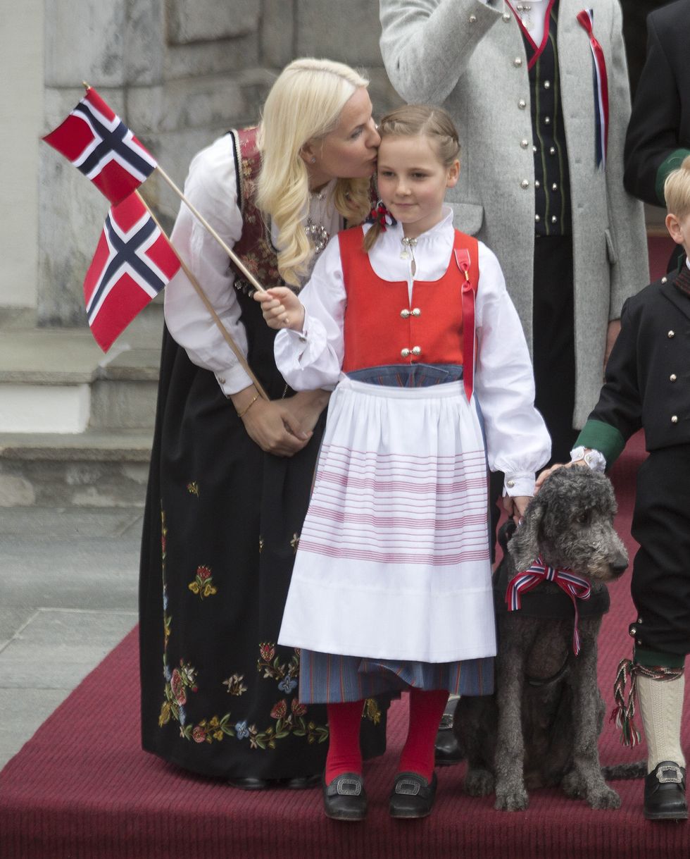 the norwegian royal family celebrate national day in oslo