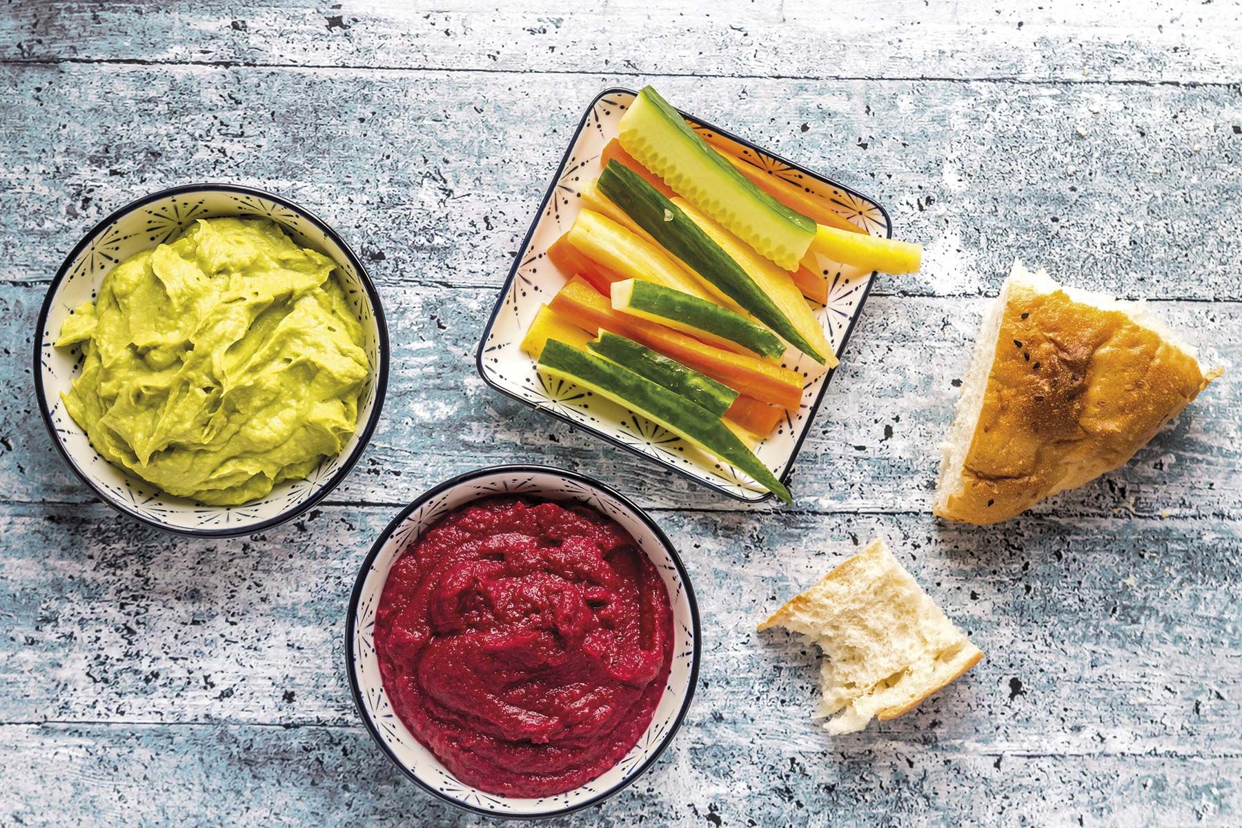 ▷ Receta de Crudités de Verduras con Salsa Choví