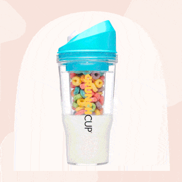 crunchcup a portable cereal cup