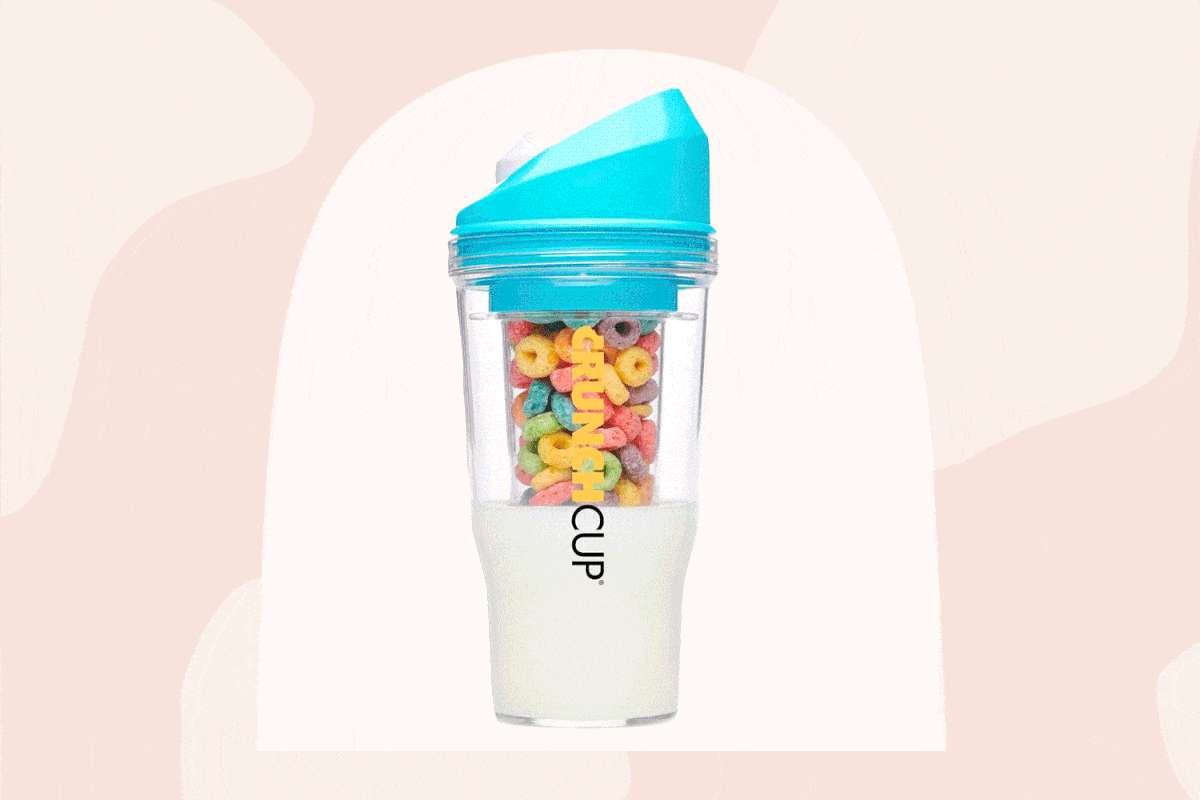 crunchcup a portable cereal cup