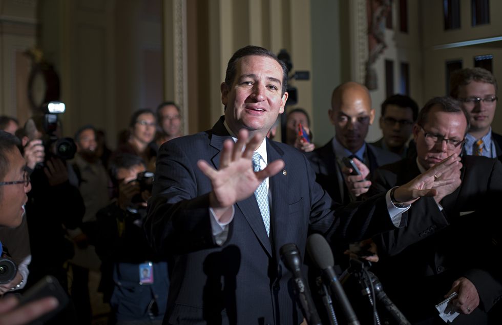 united states october 16 sen ted cruz, r texas, talks with reporters after a meeting of senate republicans in the capitol photo by tom williamscq roll call