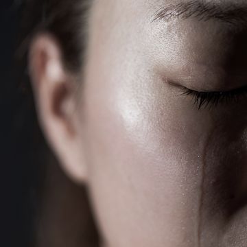 Crying young woman