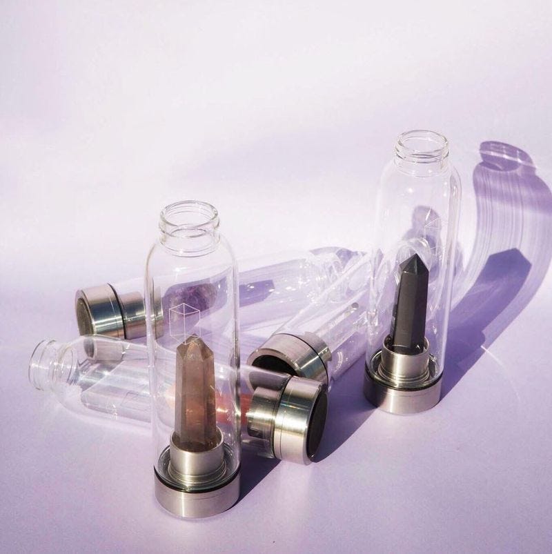 【GLACCE】Crystal Water Bottle ◆オシャレ，注目度◎，キレイ Glacce Crystal Elixir Water Bottle | Free People