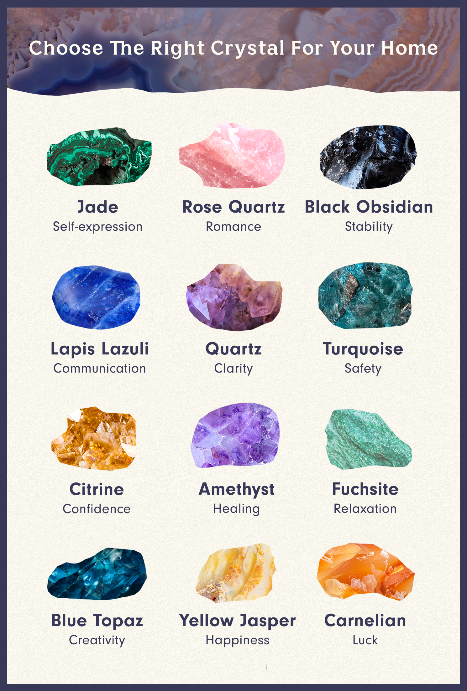How Healing Crystals Are Used in Design - Crystal Decor Trend