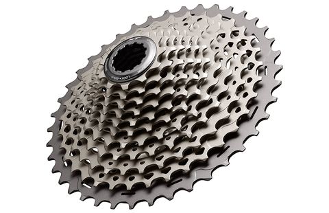 Shimano's new 11-46 cassette provides nearly the same range as SRAM's 10-42
