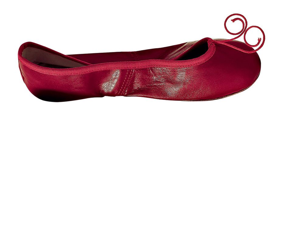 Footwear, Ballet flat, Red, Pink, Shoe, Magenta, Mary jane, Ballet shoe, 