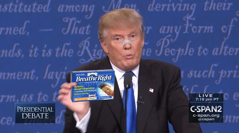 The Internet Is Obsessed With Donald Trumps Sniffles At The Presidential Debate