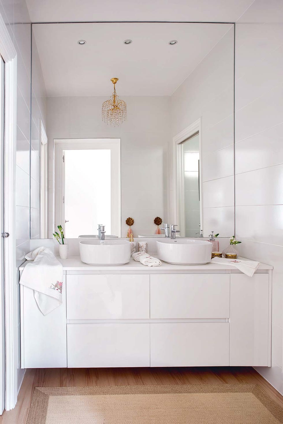 mueble de lavabo doble