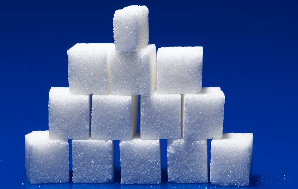 sugar cube pile