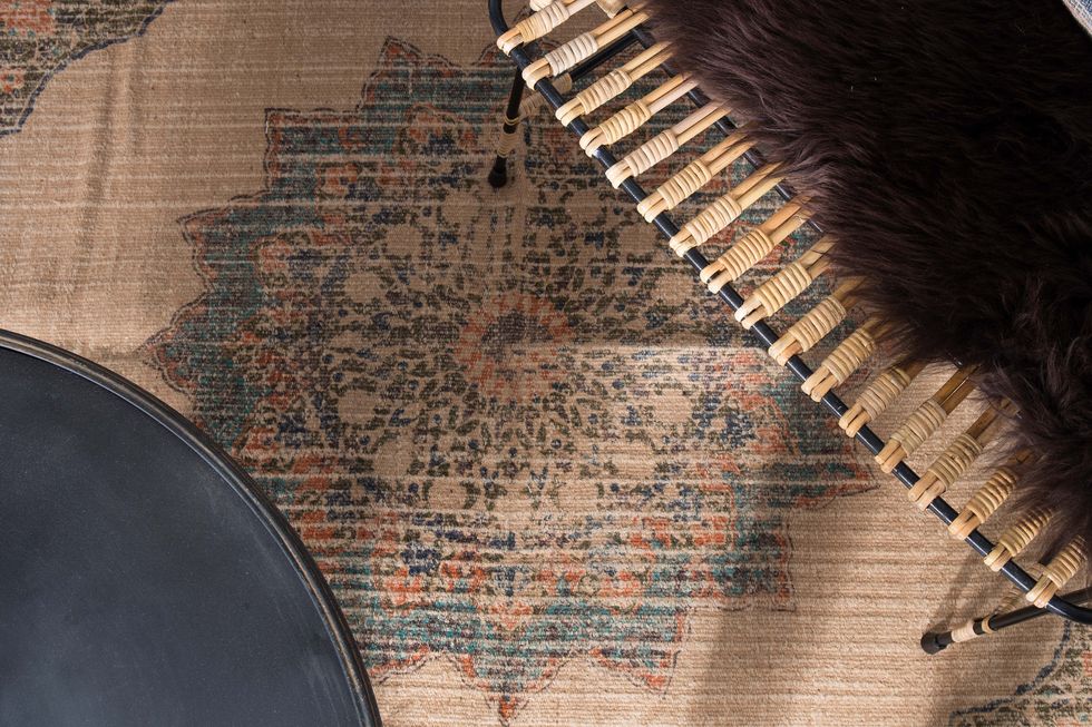 Cuckooland, Rural Woven Rug in Aztec Print