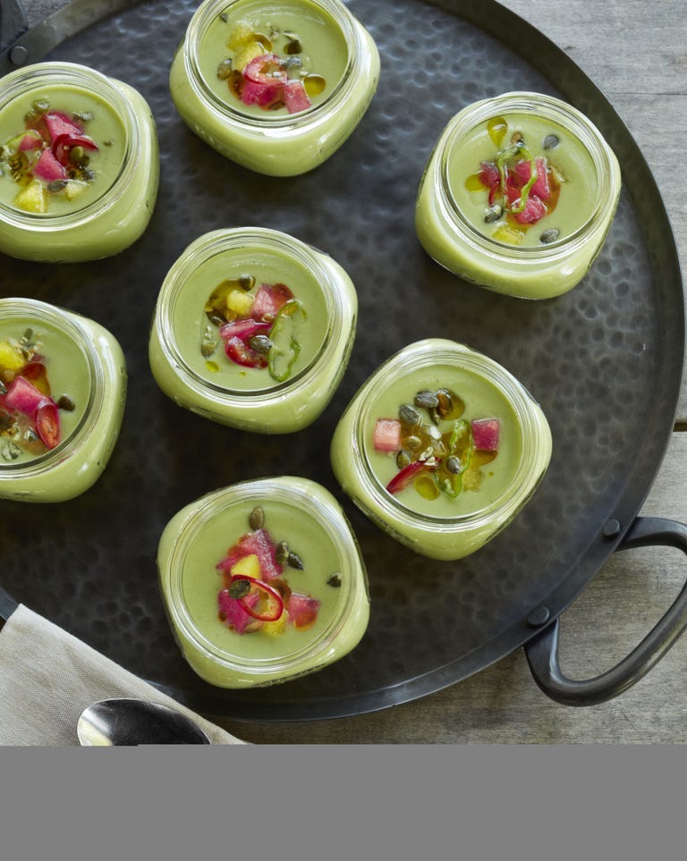 cucumber gazpacho with watermelon and mint