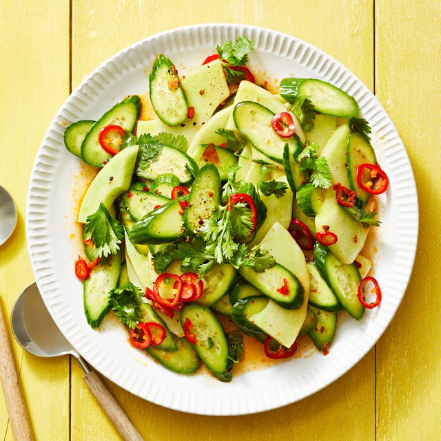 Cucumber-Melon Salad with Chile and Cilantro cucumber melon salad with chile and cilantro