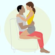 illustrated figures showing different cuddling positions