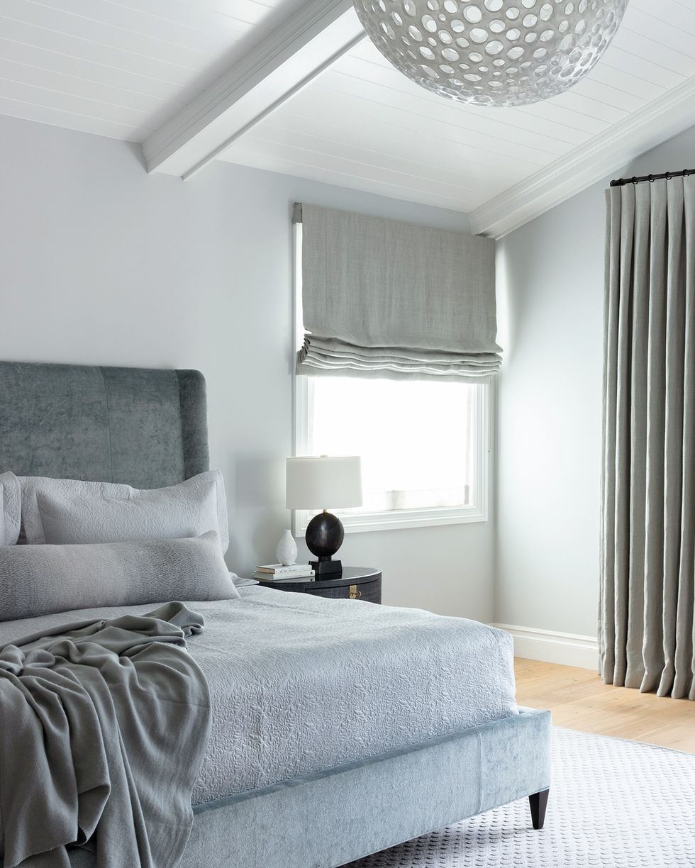 gray contemporary bedroom