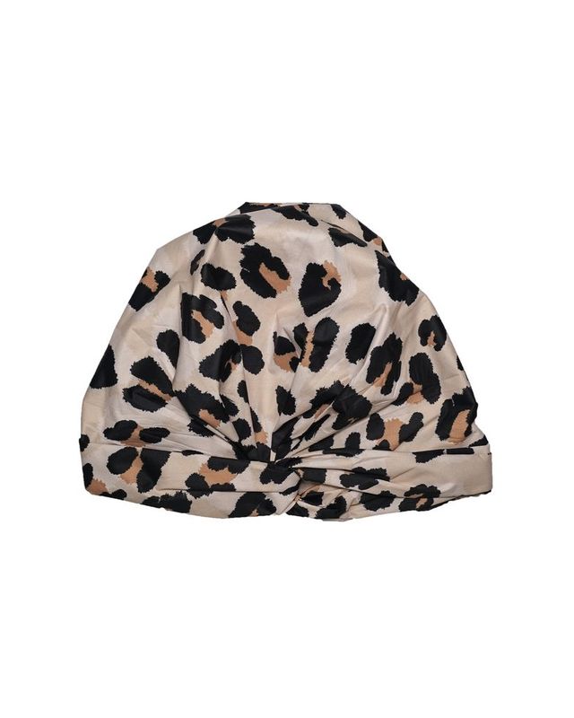 nigella leopard print shower cap