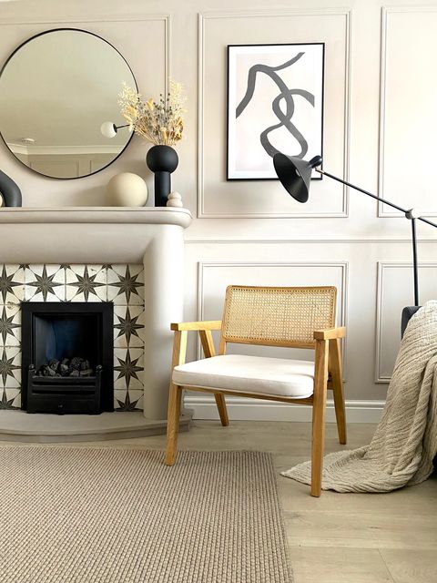 scandi living room idea lambert accent chair