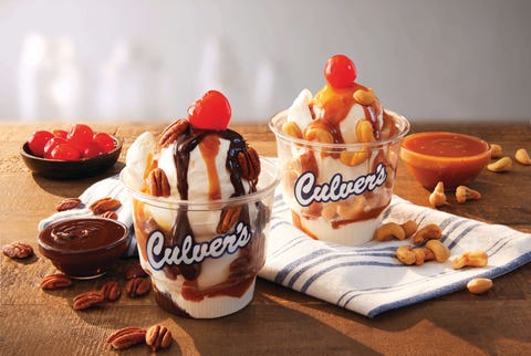 custard with toppings at culver's