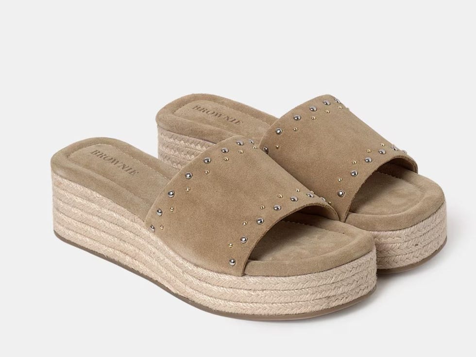 sandalias con cuna de piel