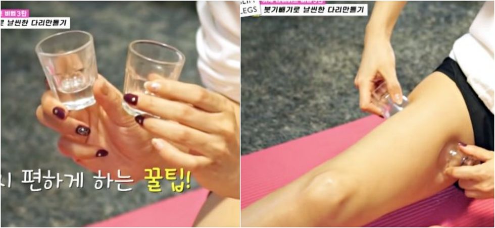 韓國YOUTUBER「燒酒杯按摩」影片被推爆，只要有按準這2個位置大腿立刻瘦一圈