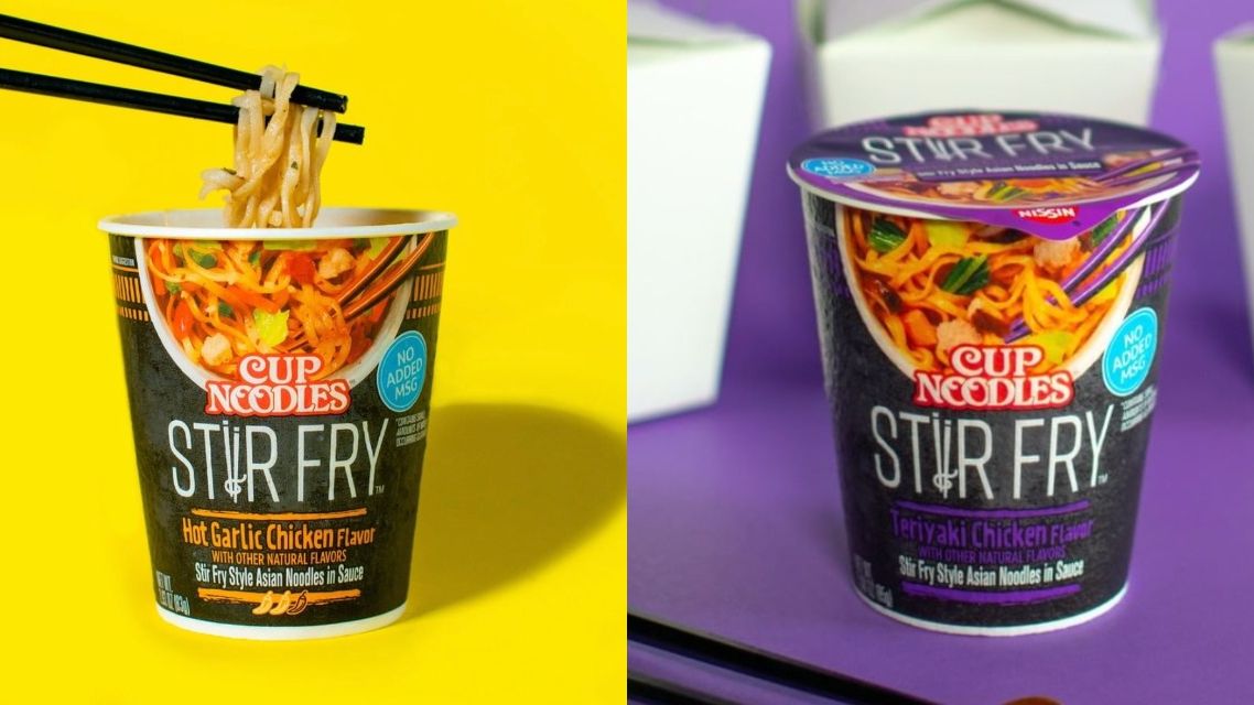 Cup Noodle Sells Hot Garlic And Teriyaki Chicken Stir Fry Flavors
