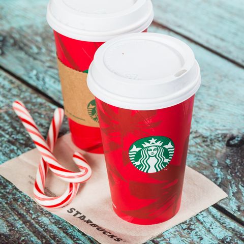 starbucks cup - stores open on christmas day 2018