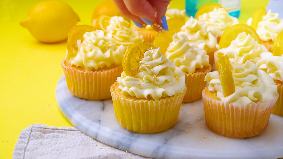 best cupcake recipes gin and prosecco lemon drizzle cupcakes