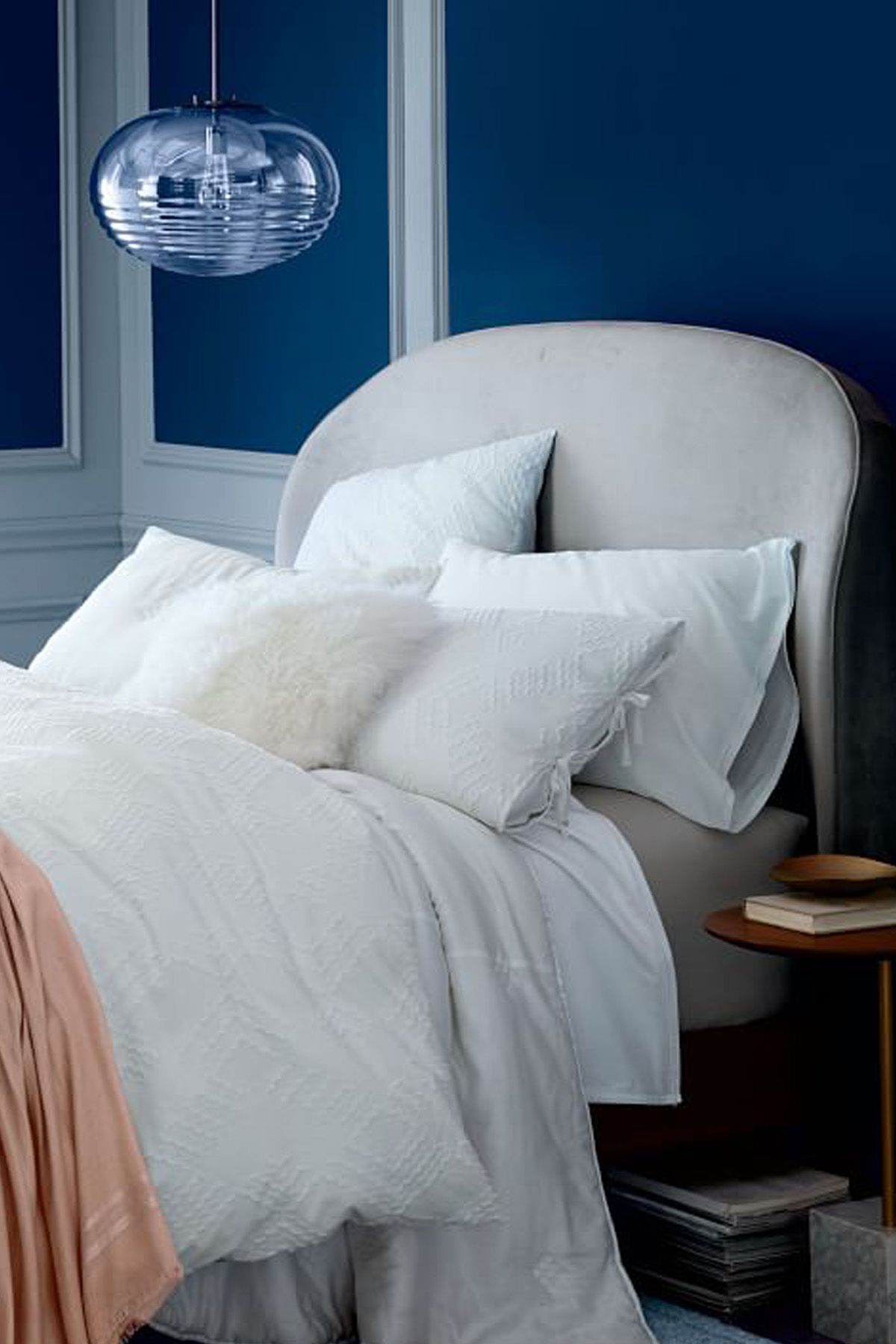 West elm deals curved headboard