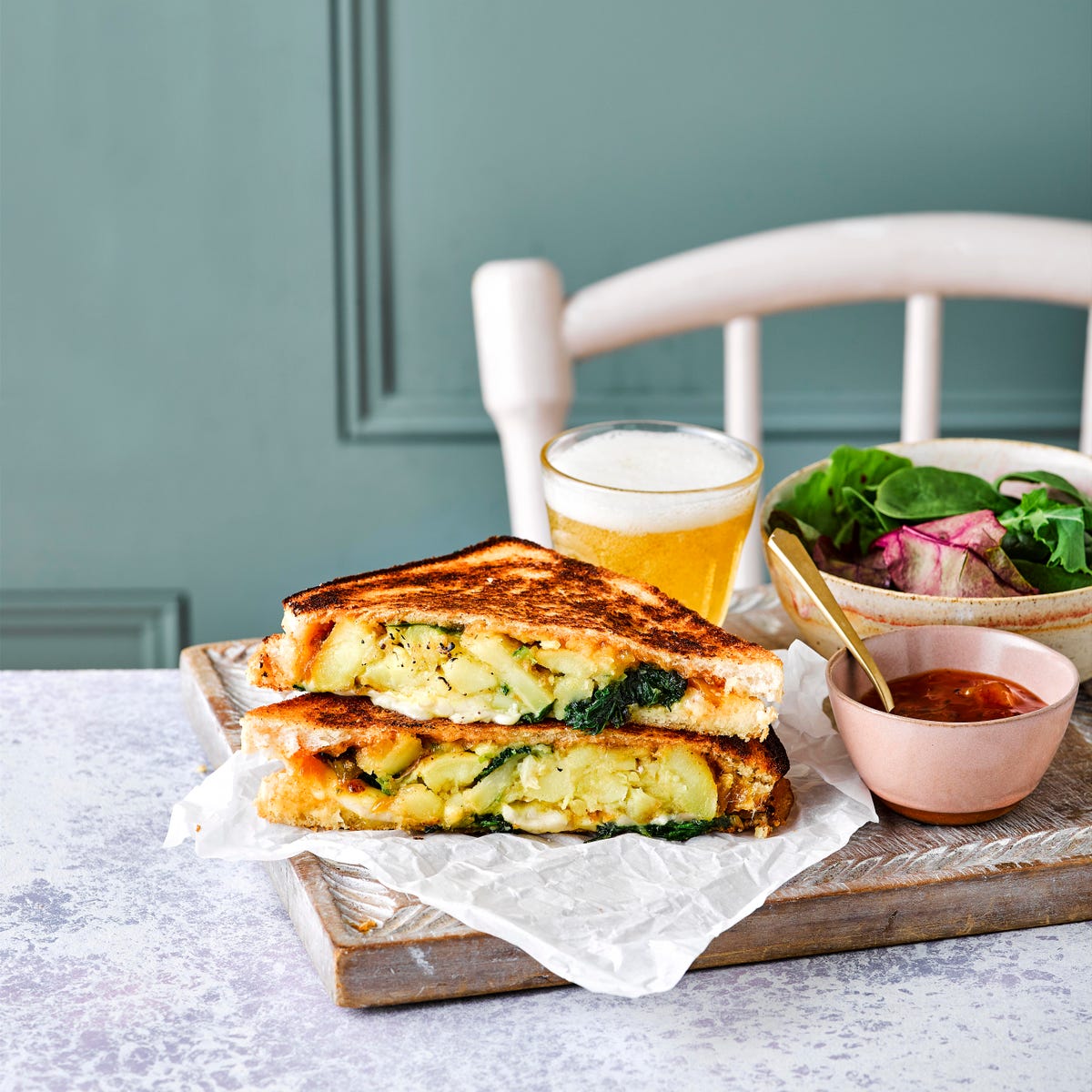 preview for Curried Bubble And Squeak Toasties Recipe