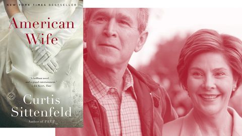 former ﻿president george w bush and first lady laura bush curtis sittenfeld's book american wife