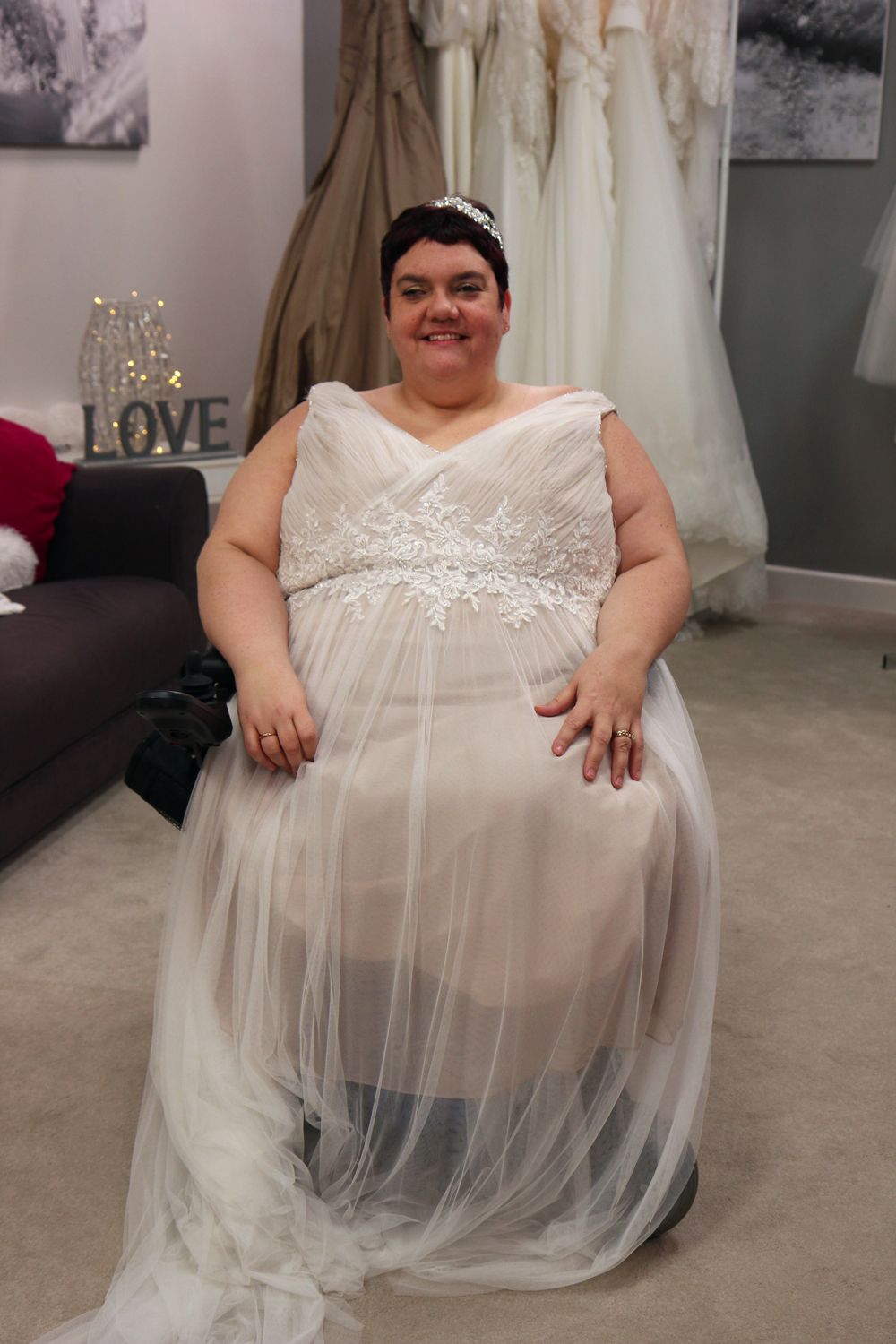 The reality of wedding dress shopping when you have a disability