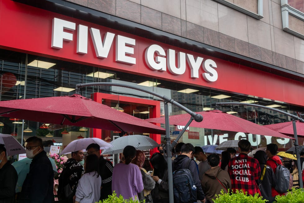 five guys opens restaurant in shanghai
