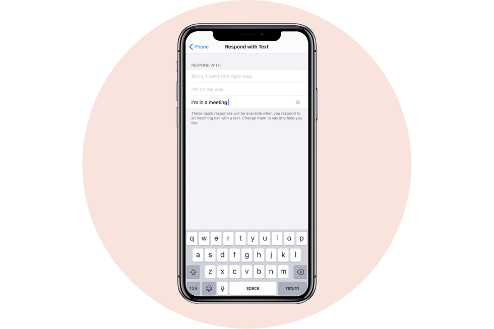 customize respond text apple iphone