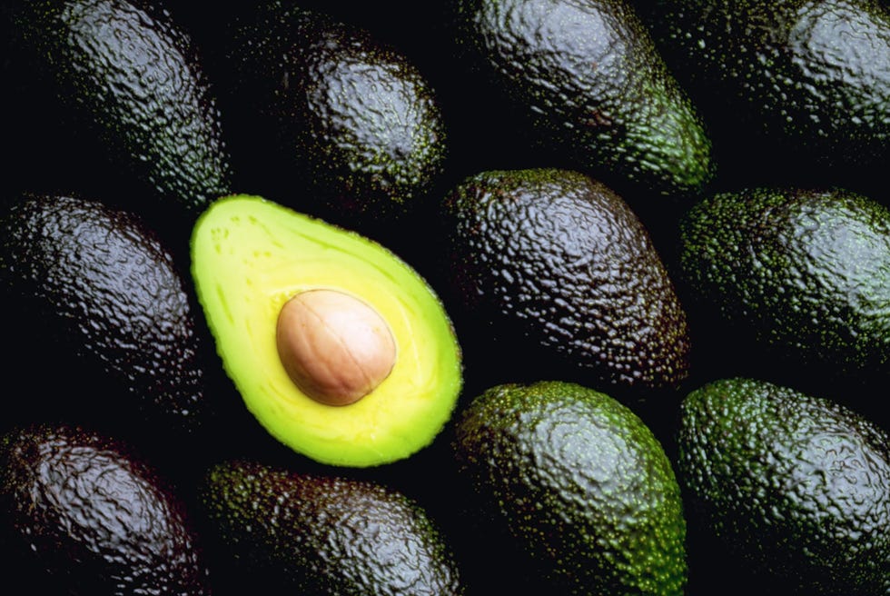 Cut and Uncut Avocados