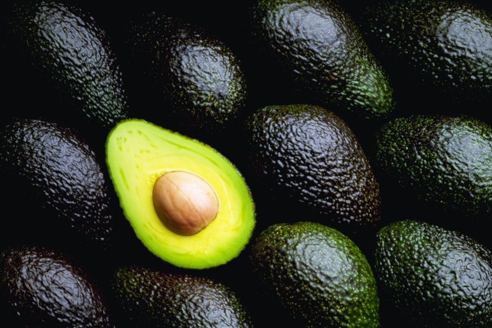 Cut and Uncut Avocados