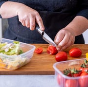 meal prep, cut the vegetables