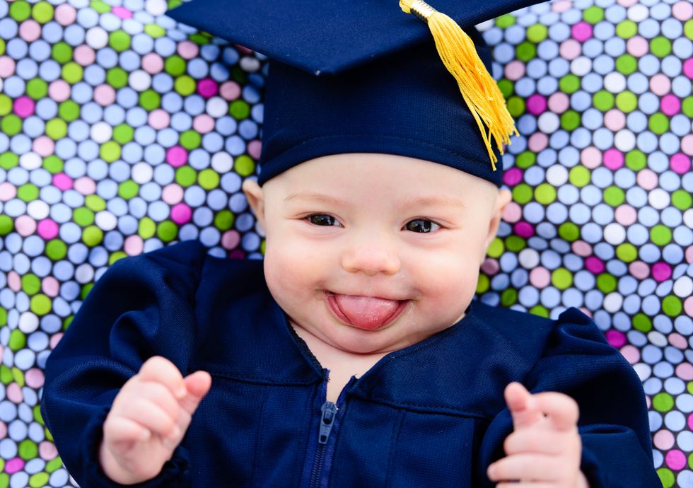 cute baby graduate